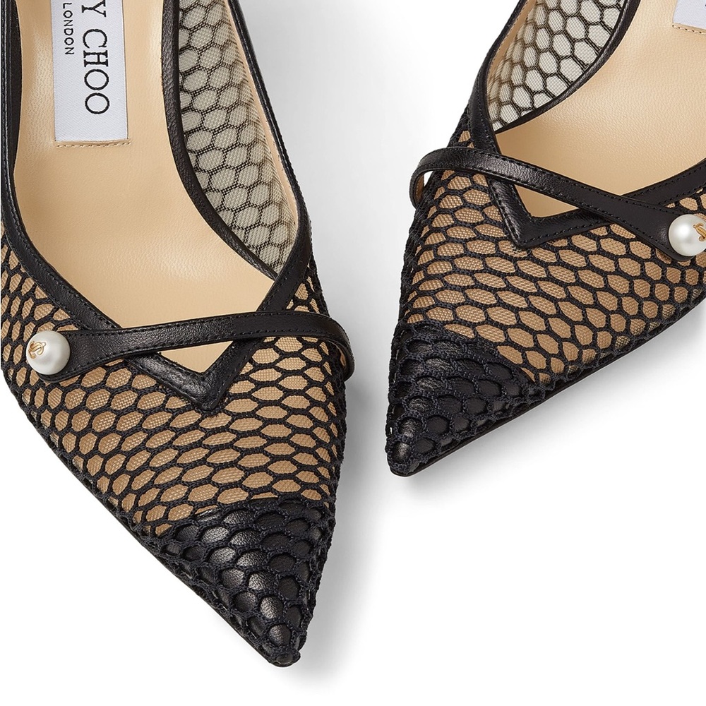 New JIMMY CHOO Rosalia 65 Mesh Pumps 36 $1,095 - Picture 6 of 13